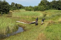 Bosmans Brook, inzet sleepzeilen bij afvoeren maaisel