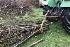 Uitslepen van het takhout 