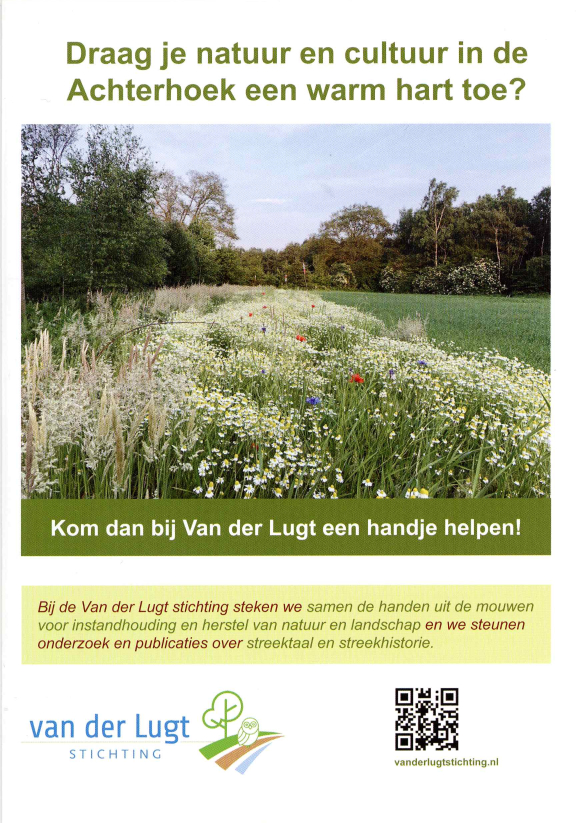 Flyer van der Lugt Stichting